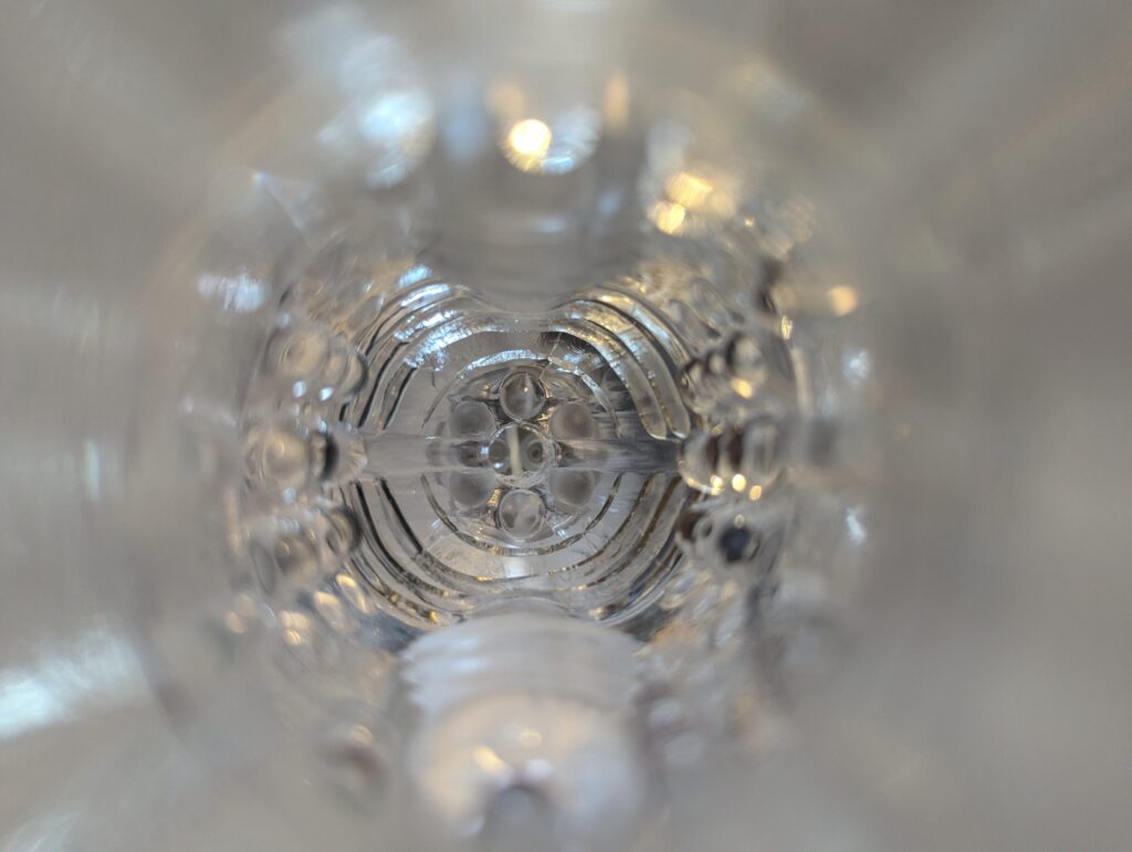 The textured inside of The One Suction Stroker Review