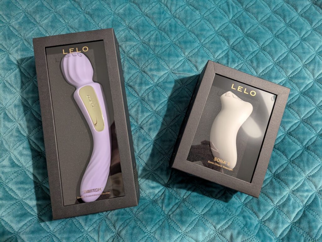The LELO Switch and the SONA 3 Clitoral Stimulator side by side