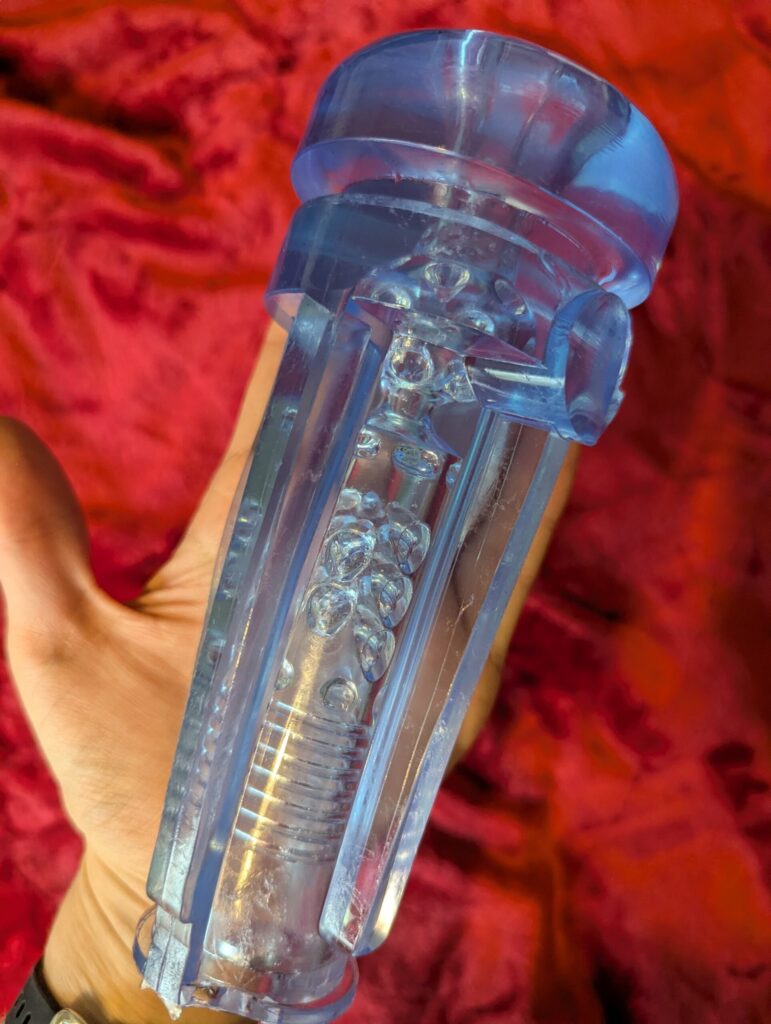 The Fleshlight sleeve out of the cup