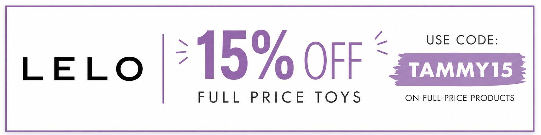 15% off at LELO.com