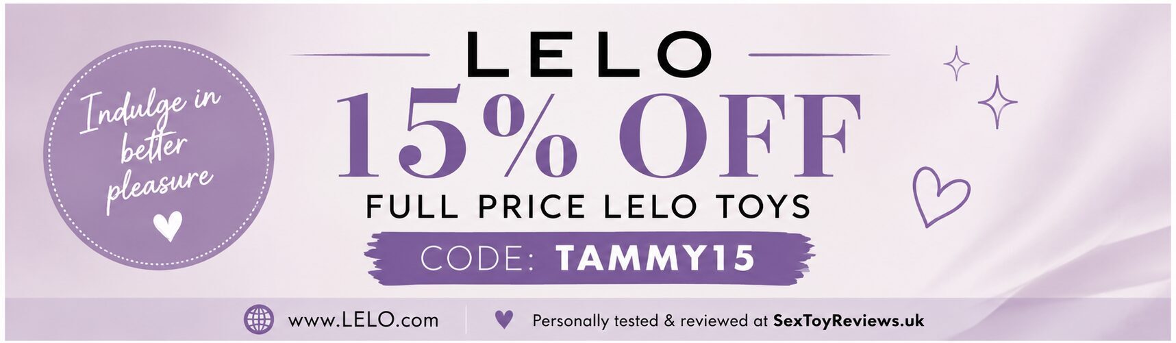 15% off at LELO.com