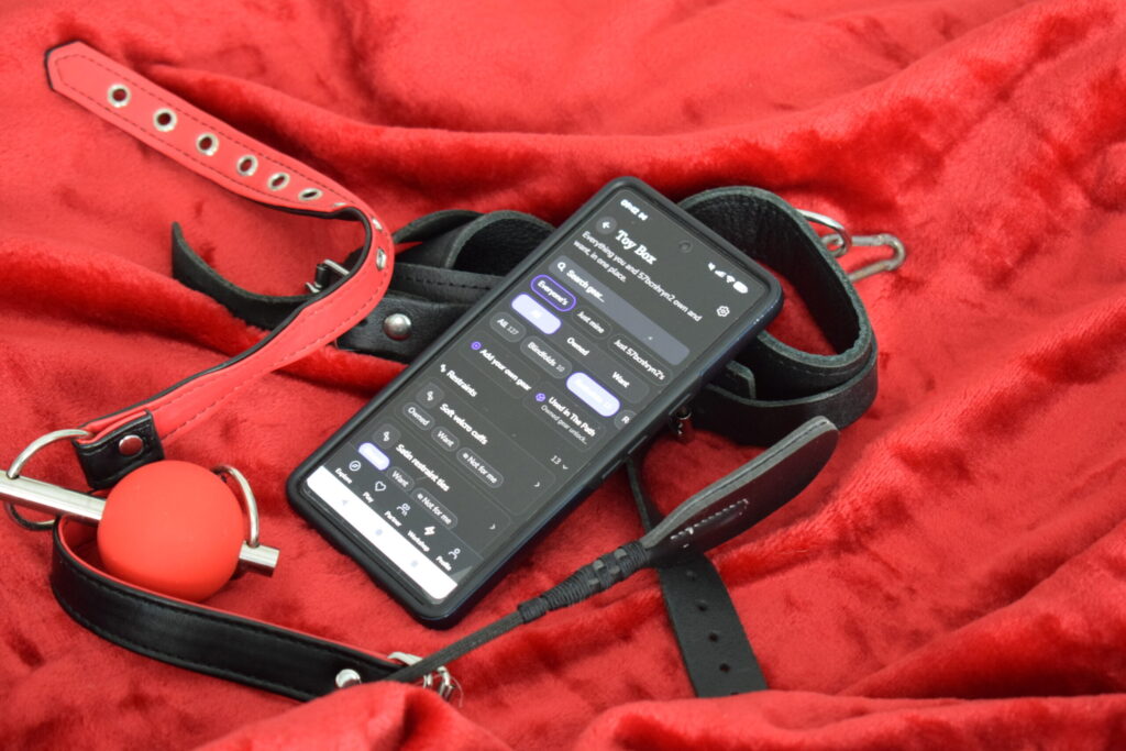 The Toy Box section on the BeMoreKinky app