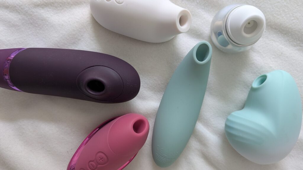 A collection of clitoral suction toys