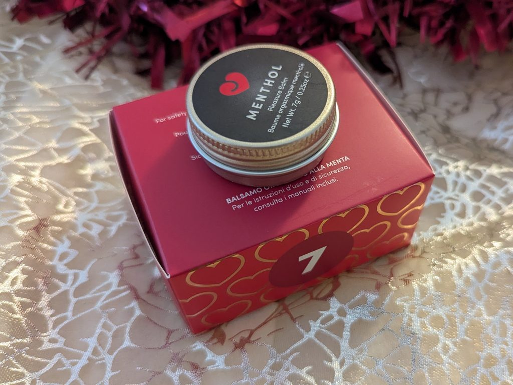Day 7: Menthol Pleasure Balm