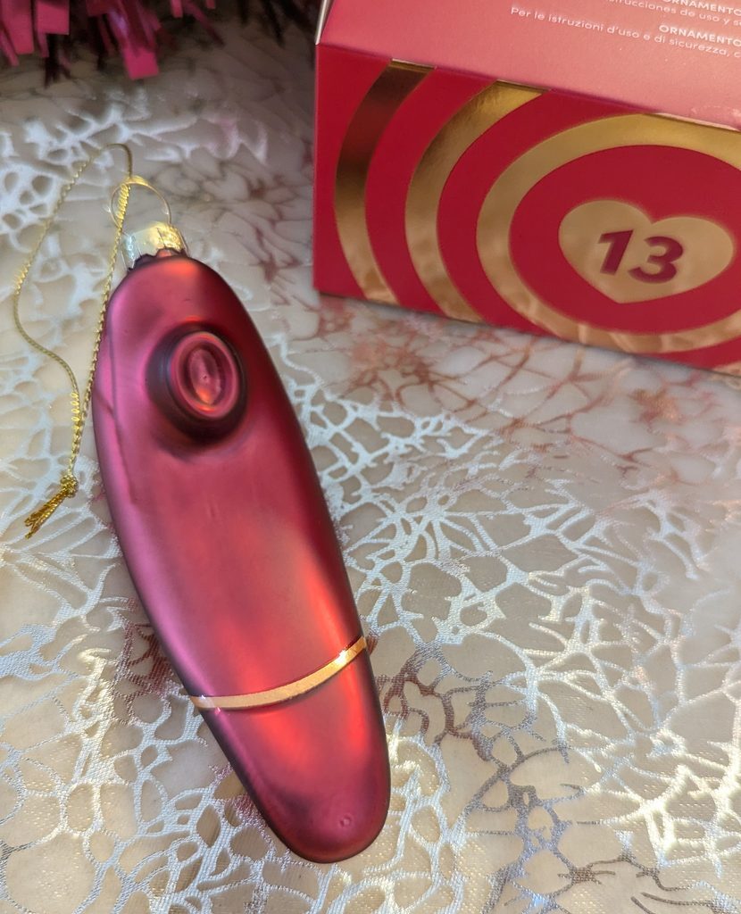 Day 13: Womanizer Christmas Ornament