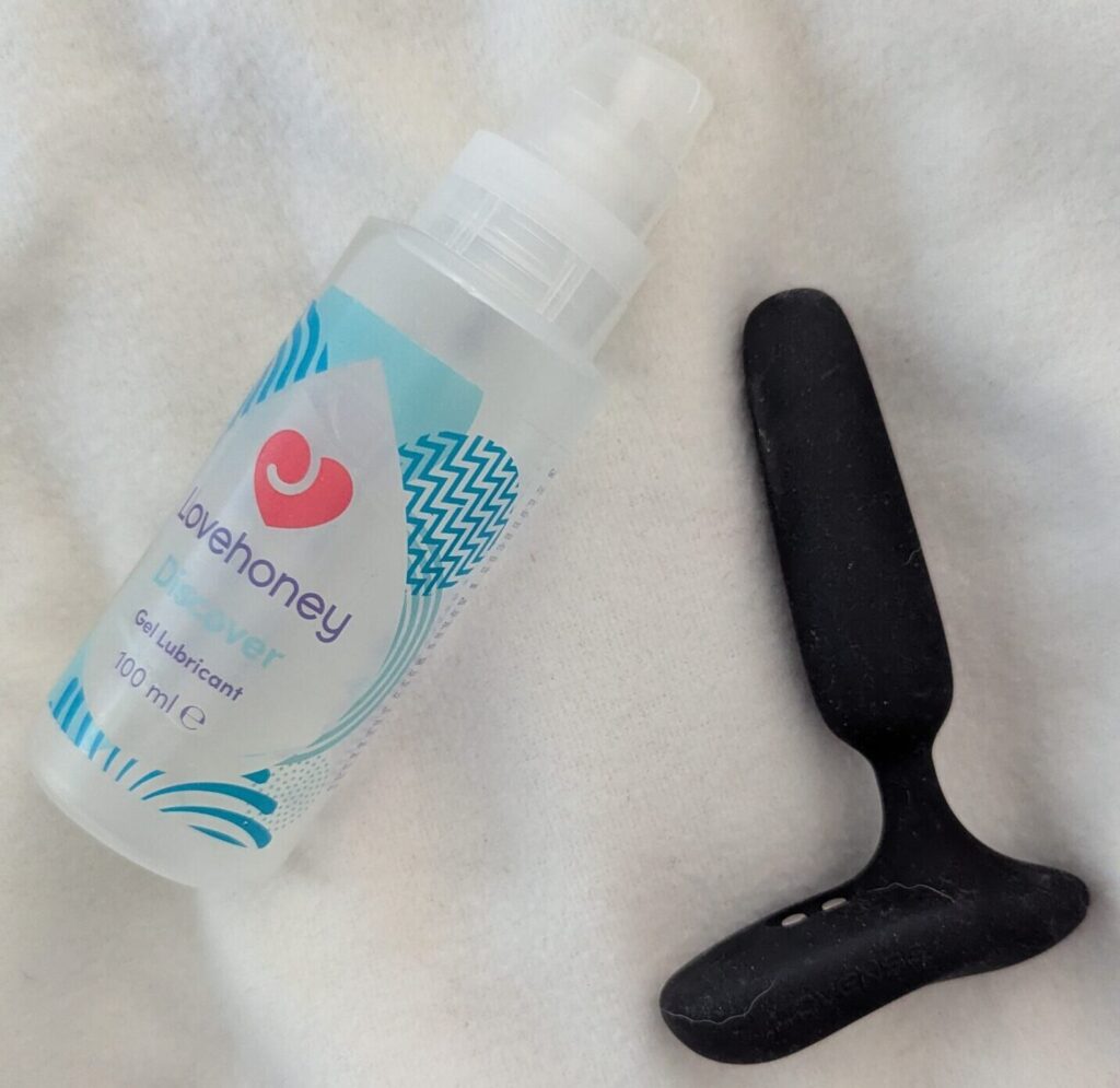 Lube and a butt plug